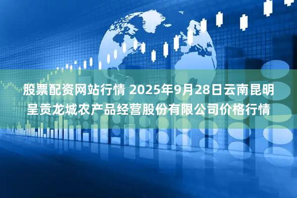 股票配资网站行情 2025年9月28日云南昆明呈贡龙城农产品经营股份有限公司价格行情